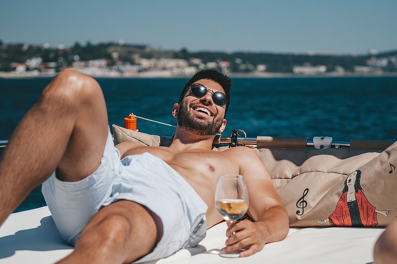 4 Hours Private Tour with Dives in Catamaran in Lisbon