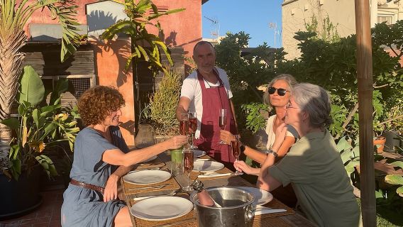 Rooftop Paella Seafood Cooking Class Experience in Barcelona