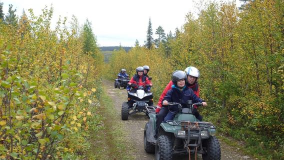 Kiruna: ATV Tour with Overnight Stay and Sauna