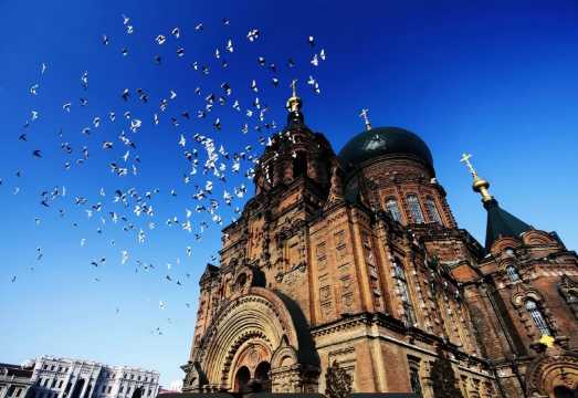Harbin Day Tour: Central Street, St. Sophia Cathedral, Flood Control Memorial Tower, and Soviet Red Army Monument