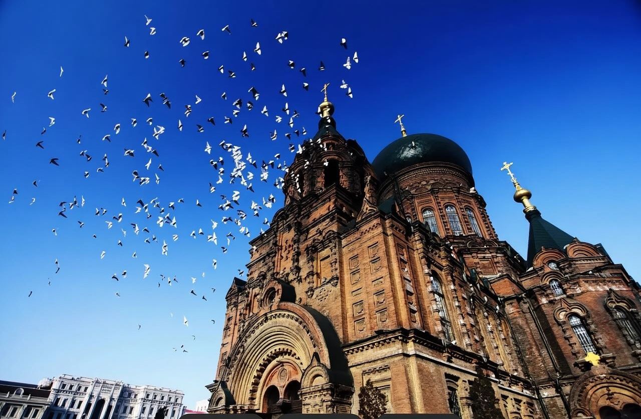 Harbin Day Tour: Central Street, St. Sophia Cathedral, Flood Control Memorial Tower, and Soviet Red Army Monument