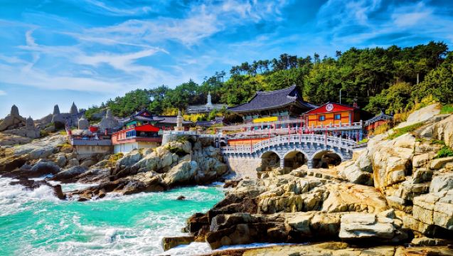 釜山海東龍宮寺+太宗台+甘川文化村+松島步道一日遊【線路A】