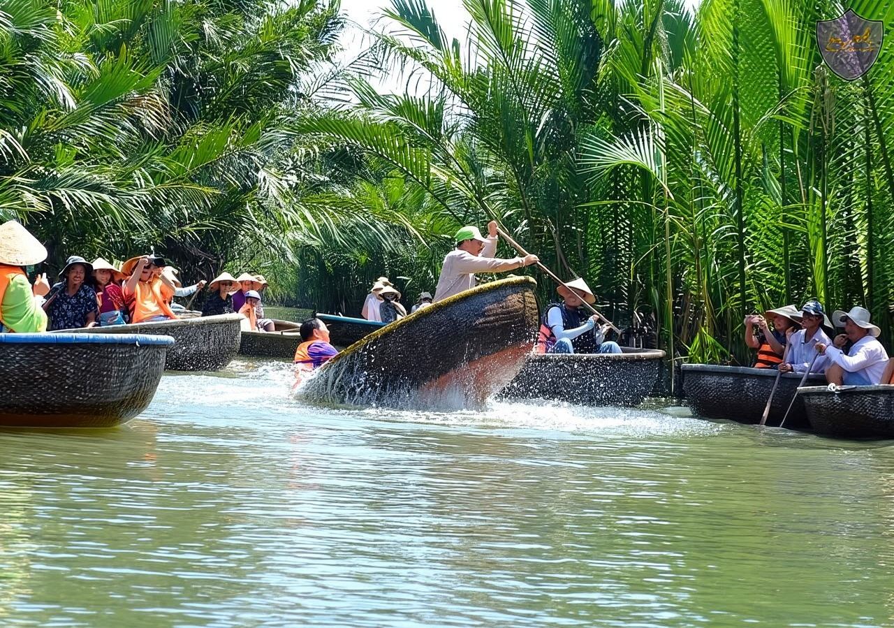 Santuario di My Son & Avventura Ecologica in Barca di Vimini|Tour di un giorno da Hội An