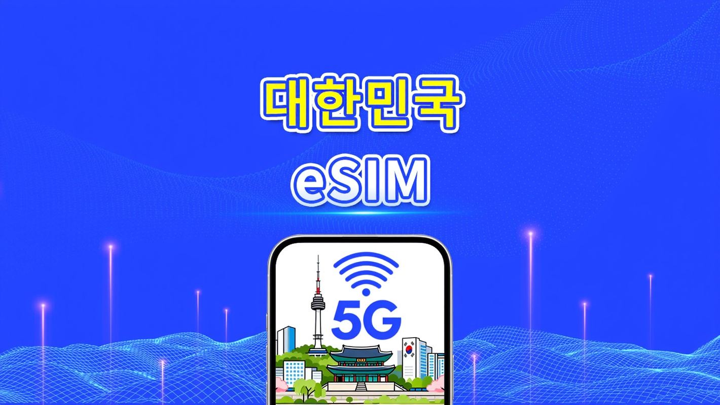 한국 5G eSIM | 이중 네트워크 커버리지 | 일일/데이터 패키지 | 1-30일 | 자연일 청구 | QR 코드