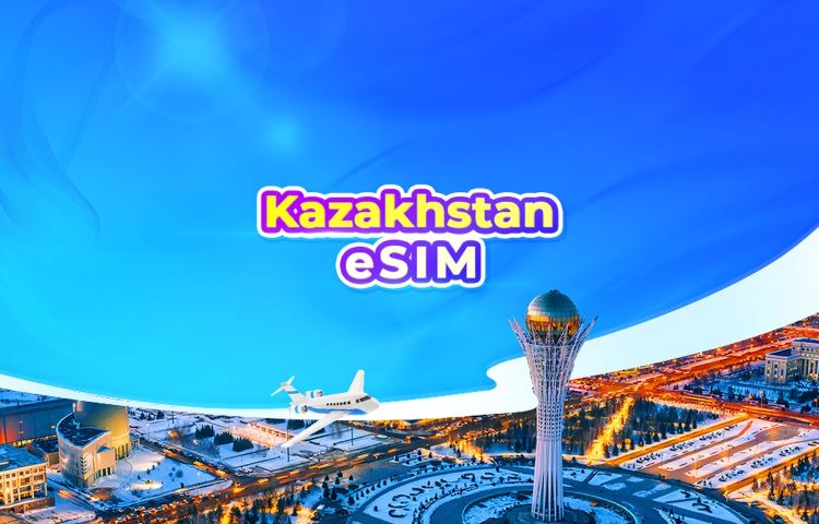 Kazakhstan 4G eSIM | Supports TikTok & ChatGPT | Daily package/data package | Billed by 24 hr | QR code