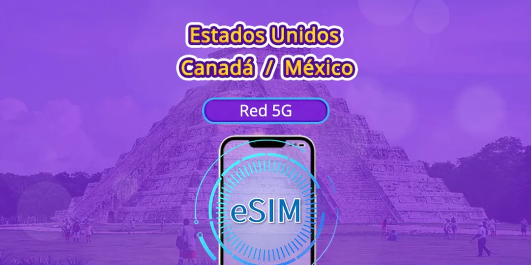 eSIM 5G EE. UU./Canadá/México