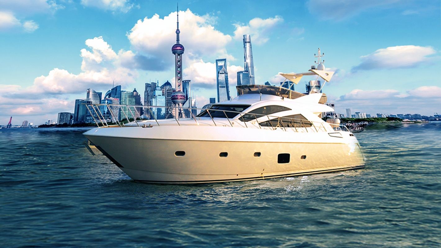 上海遊艇包船租賃（大型72~96英尺）黃浦江遊覽外灘夜景燈光秀+私人定制主題活動旅遊/遊艇轟趴求婚生日聚會派對/公司團建商務宴請會議接待/出海巡遊租船嵊泗海釣/進口豪華遊艇影視拍攝婚紗攝影【老周高端玩樂一日遊新奇體驗】