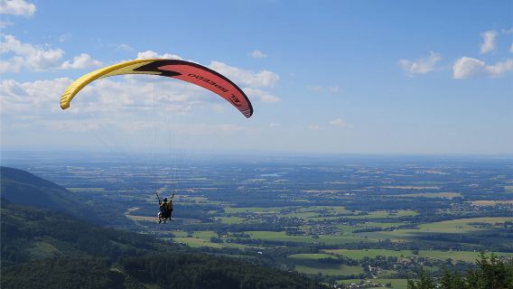 濟南FLY滑翔傘基地滑翔傘飛行體驗【專業教練帶飛+贈送360全景影片拍攝】