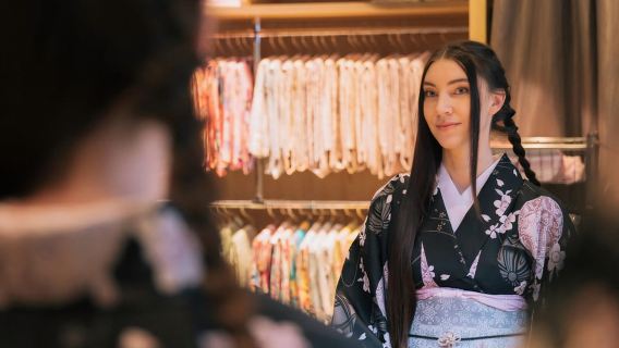 Kyoto: Cerimonia del tè con kimono e servizio fotografico