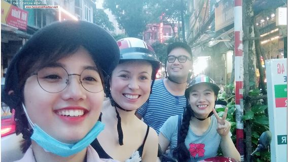 Hanoi old quarter sightseeing & street food eating by Motorcycle