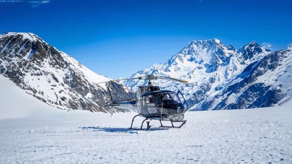 Mount Cook Tasman Glacier Helicopter + Snowplane Sightseeing Experience (Including Snow Mountain Landing, Multiple Time Options)