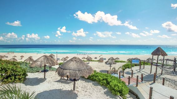 墨西哥坎昆-穆赫雷斯島環島遊【中文講解+專車接駁+含高爾夫球車】