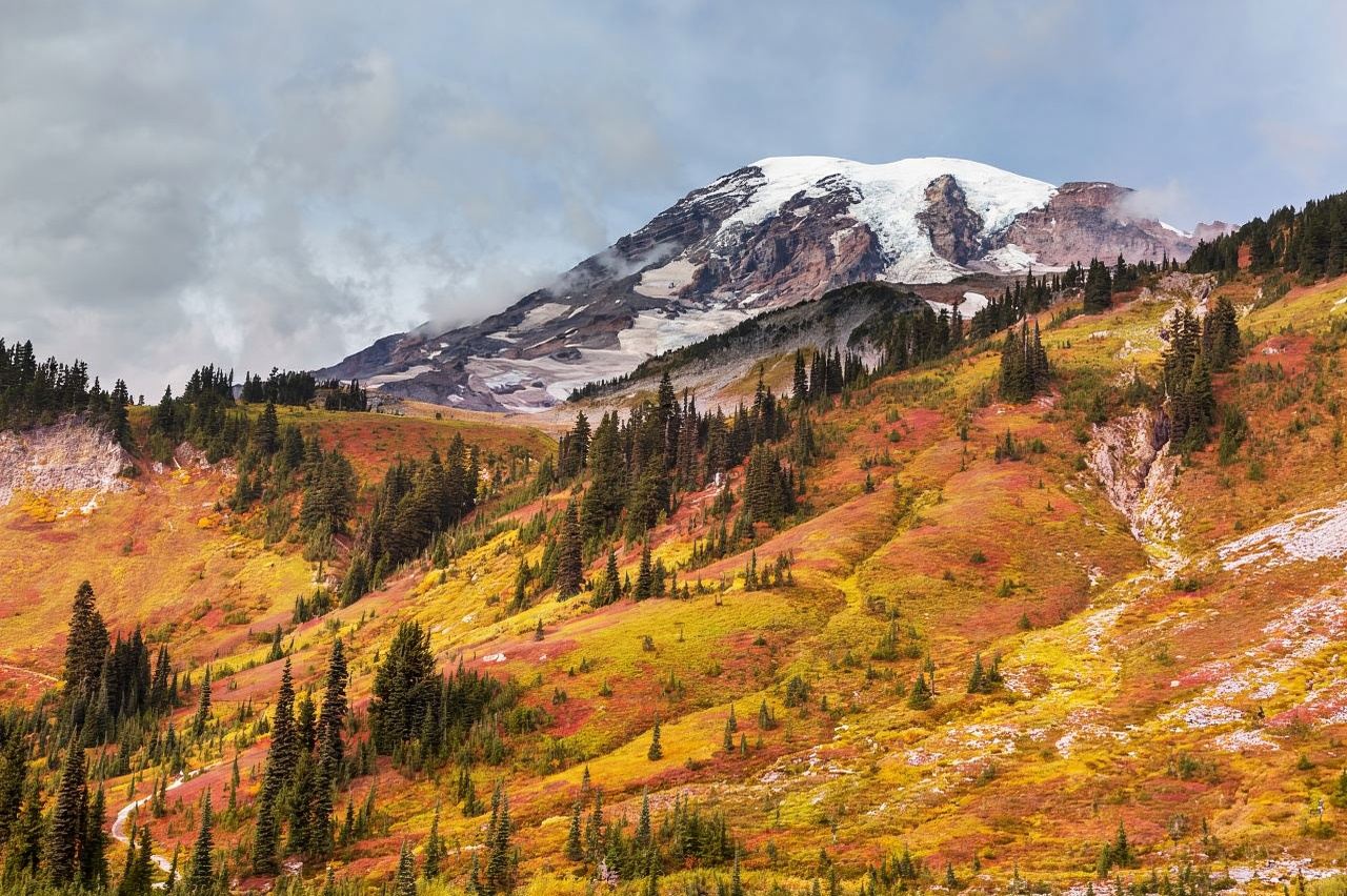 美國西雅圖出發：雷尼爾山國家公園+克里斯汀瀑布觀景點 一日遊