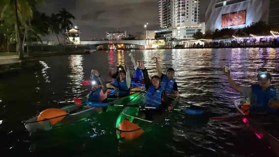 L.E.D. Light Kayak Miami City Lights