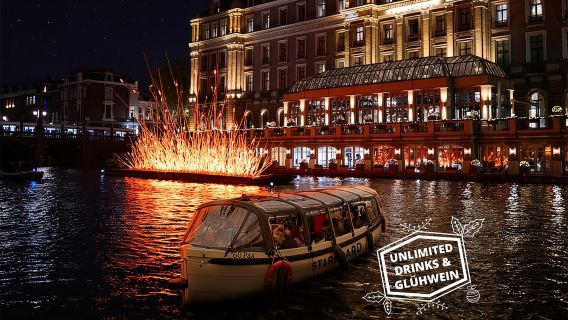 Amsterdam : Bateau du Festival des Lumières avec boissons et collations à volonté