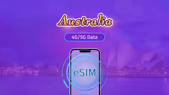 Australien|5G/4G eSIM|Tagespaket/Datenpaket|Kalendertage Abrechnung|1-30 Tage|QR-Code