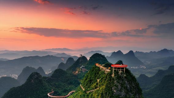 Yangshuo day tour : Shili Gallery Biking and Ruyi Peak Cableway Scenic Area with Guide