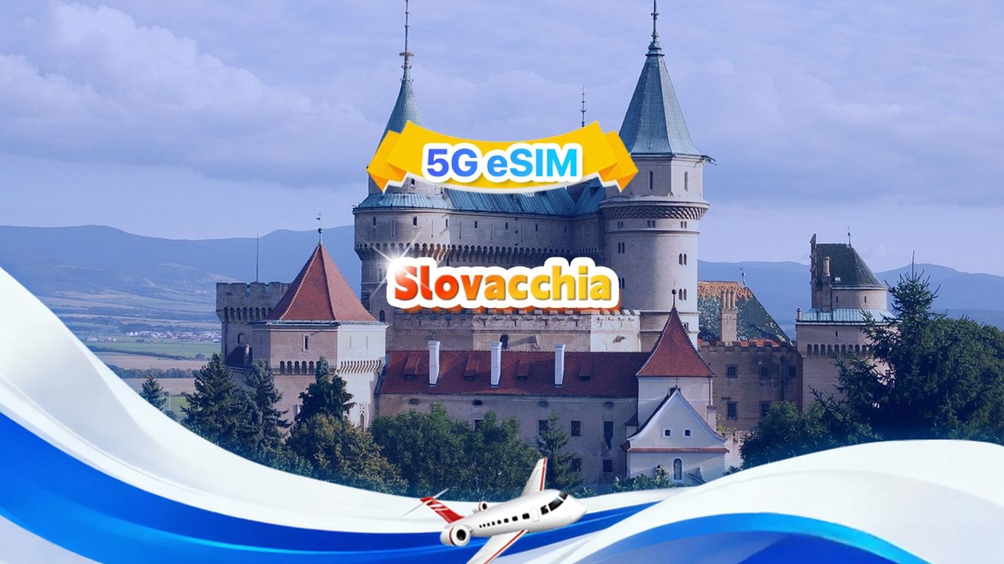 Slovacchia 5G eSIM | Pacchetto completo | Totale 1 GB-30 GB | 3-30 giorni | Sistema attivo 24 ore su 24 | QR code