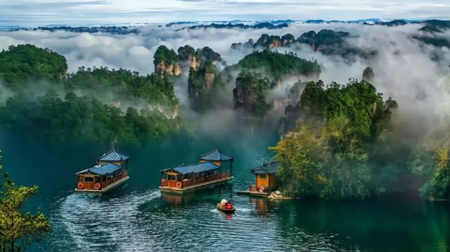 張家界大峽谷玻璃橋 寶峰湖(含遊船） 私人導覽一日遊