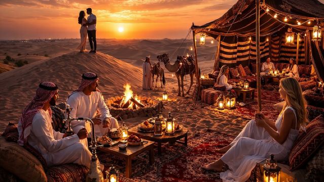 Doha: Sunset Desert Safari, Dune Bashing & BBQ Camp Dinner