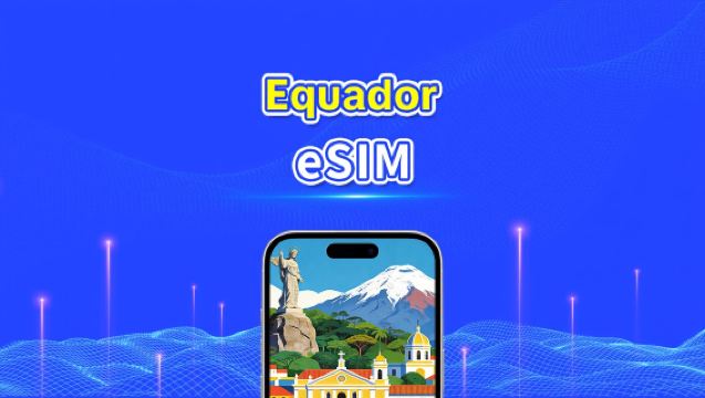 eSIM do Equador | 4G | Pacote diário/de dados | Dados de alta velocidade | 24 horas | 1-30 dias | Código QR