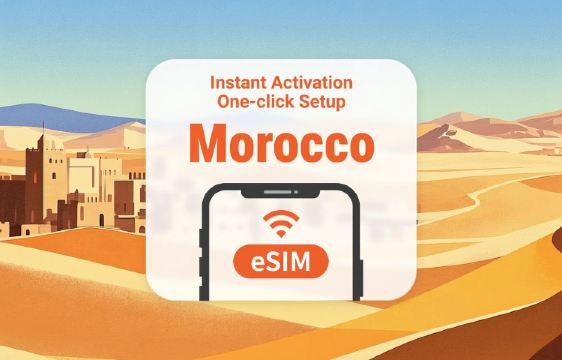 eSIM Morocco | Doppia rete | 1–30 giorni | QR istantaneo