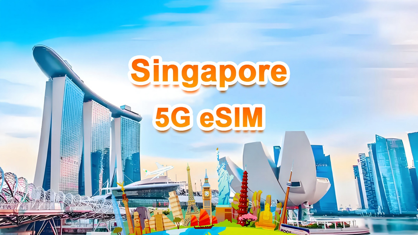 สิงคโปร์ | 5G eSIM | แพ็กเกจรายวัน/แพ็กเกจข้อมูล | ระบบ 24 ชม. | 1-30 วัน | QR code