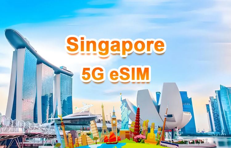 新加坡 | 5G eSIM | 日用包/總量包 | 24H制 | 1-30天 | QR code