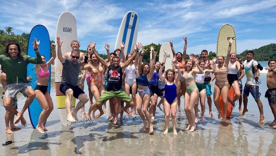 Surf lessons at Manuel Antonio Beach