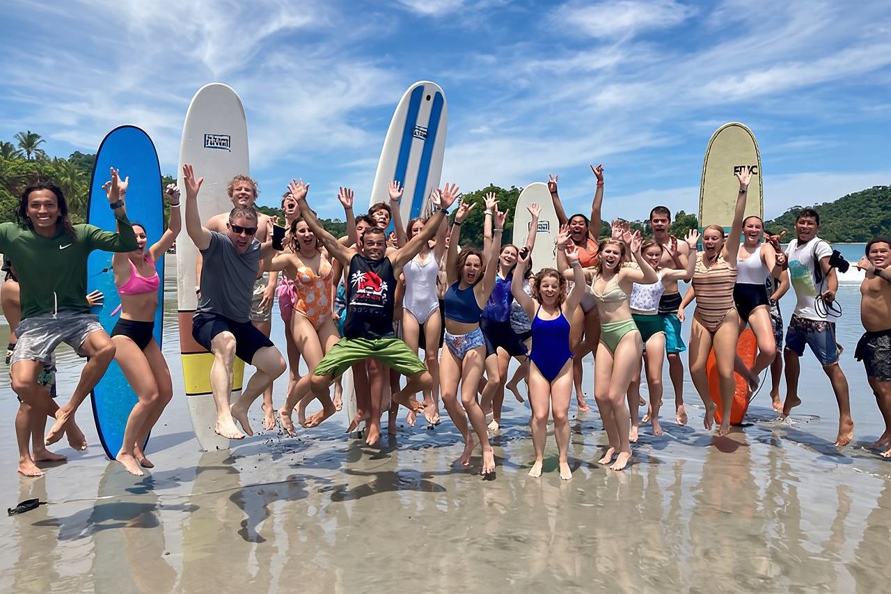 Surf lessons at Manuel Antonio Beach