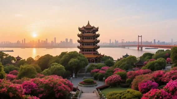 黃鶴樓+東湖+武大+長江大橋+湖北博物館一日遊/6人精緻小團