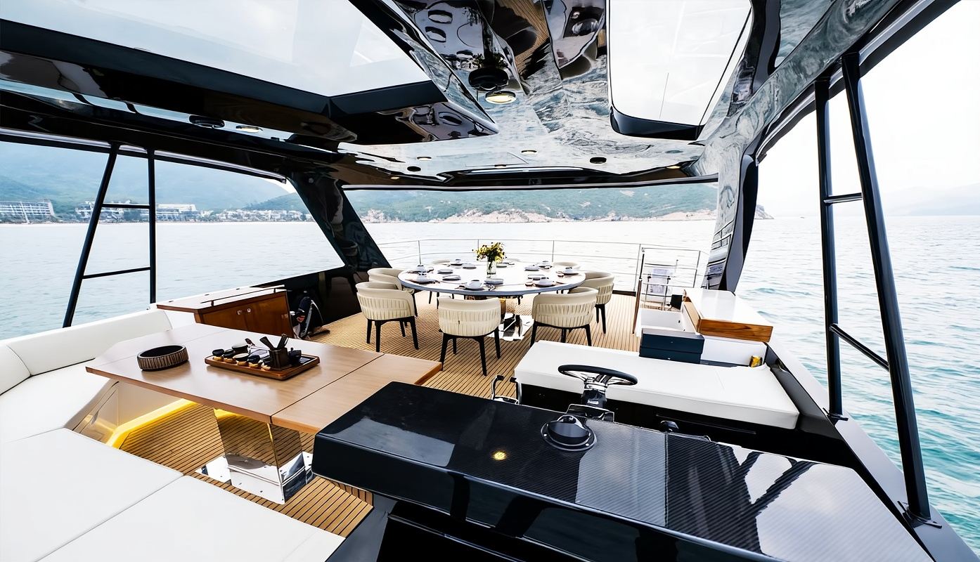 Haikou yacht rental: New 55ft Moana luxury catamaran charter (capacity: 10 people) for group outings [driving experience + KTV + snorkeling gear] - perfect for parties and trips