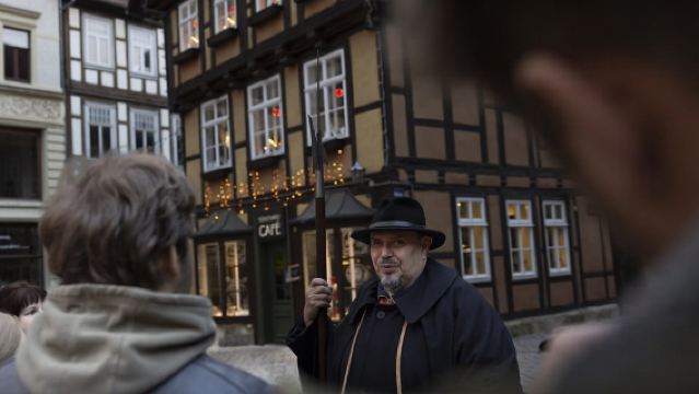 Quedlinburg: Historischer Altstadt-Rundgang am Abend