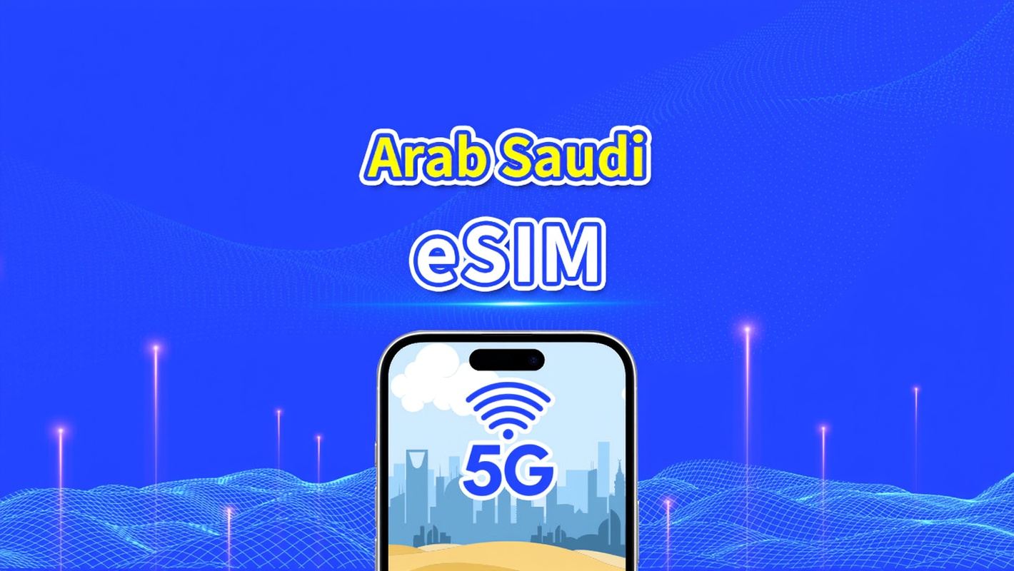 eSIM Arab Saudi | 5G/4G | Paket data harian/total | 1-30 hari | Penagihan 24 jam | kode QR