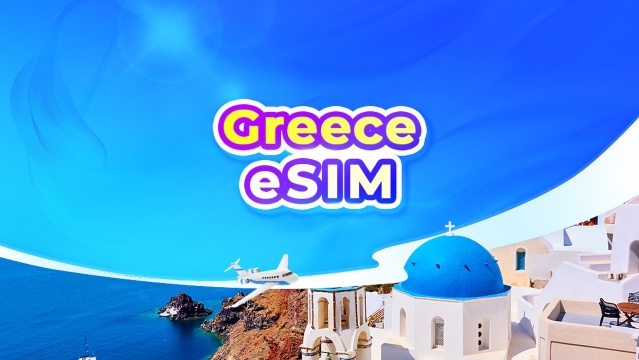 eSIM 5G Greece | Pakej Harian/Pakej Data | Caj 24 Jam | Kod QR