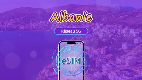 Albanie | eSIM 5G | Prise en charge de TikTok et ChatGPT | Forfaits journaliers/Data | Facturation sur 24 heures | 1-30 jours