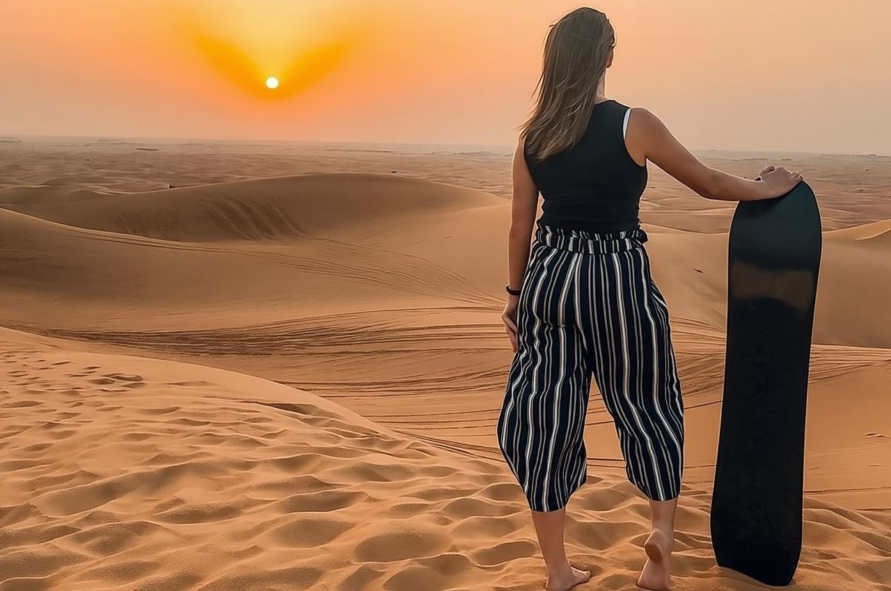 Sunset Desert Safari with Dune Bashing & Inland Sea Views