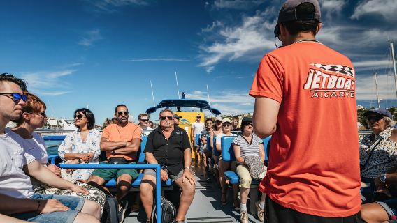 Albufeira: 2,5 ore alle grotte di Benagil e osservazione dei delfini