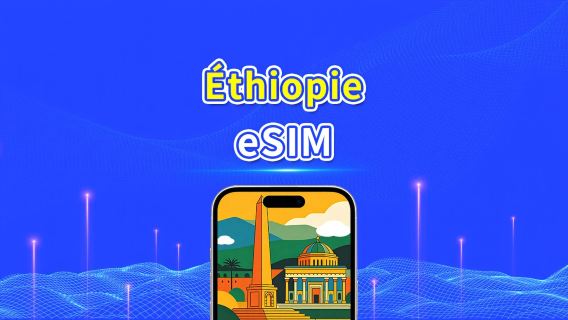 Éthiopie | eSIM | 4G | Data haut débit | Forfaits journaliers/Data | Facturation sur 24 heures | 1-30 jours | Code QR