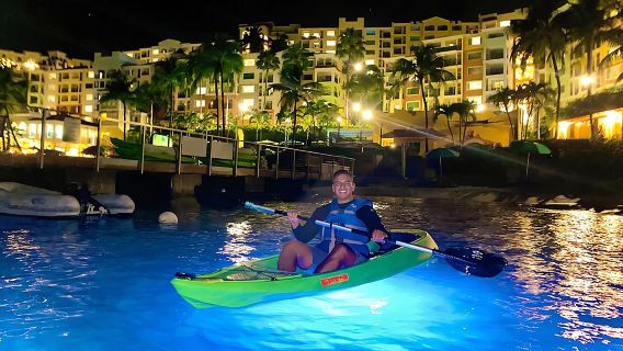 Kayak Malam LED Glow Boats, Dermaga Marriott Frenchman's Cove, USVI
