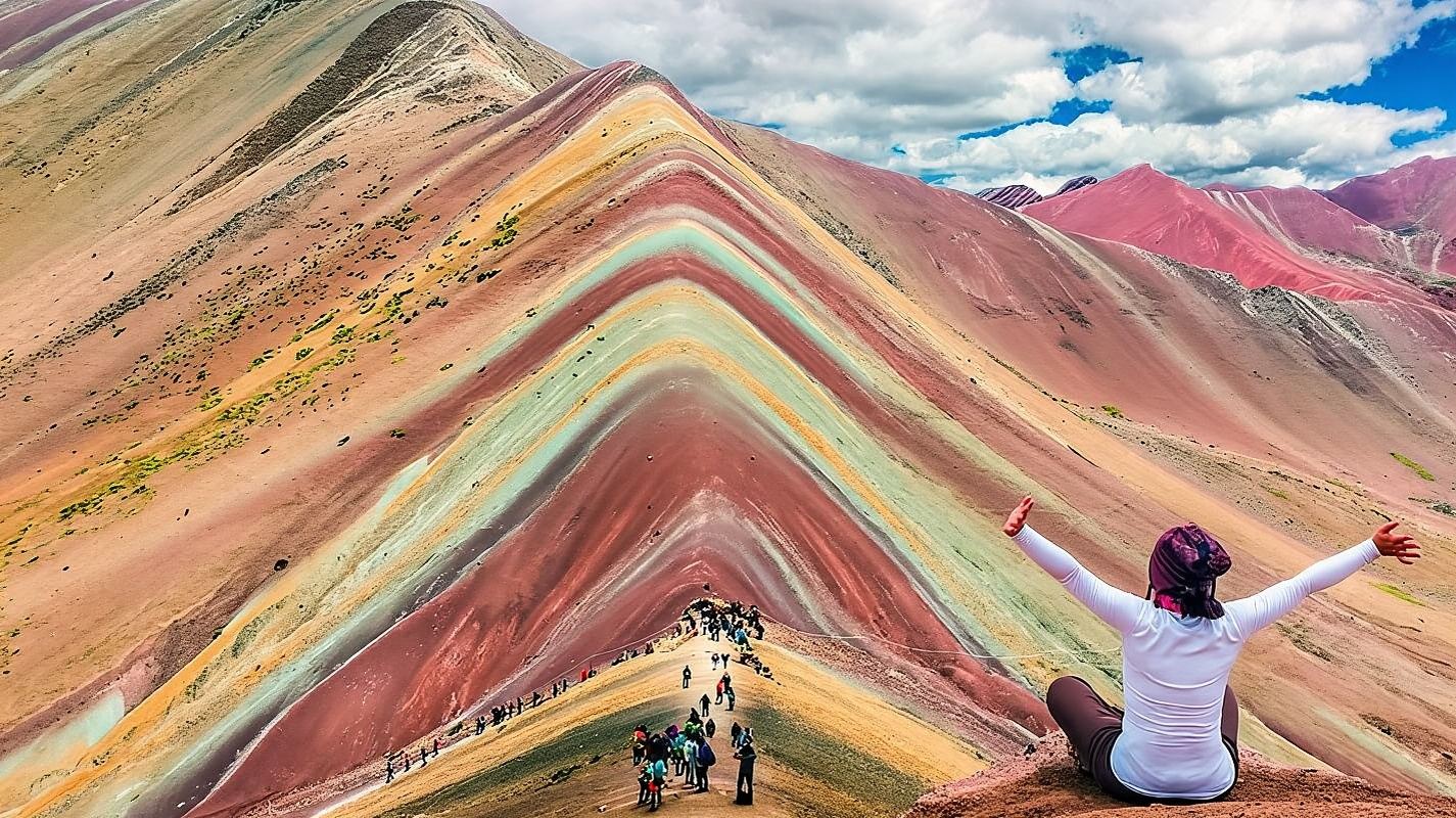 Tagesausflug zum Regenbogenberg in Cuzco, Peru