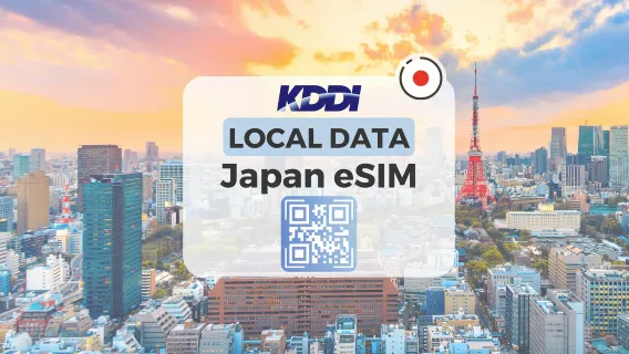 [Japan eSIM] KDDI(au) local 4G/5G data eSIM | High-speed Data