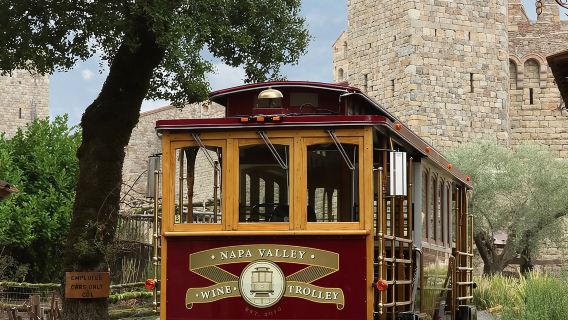 Tour del castello in tram del vino della Napa Valley