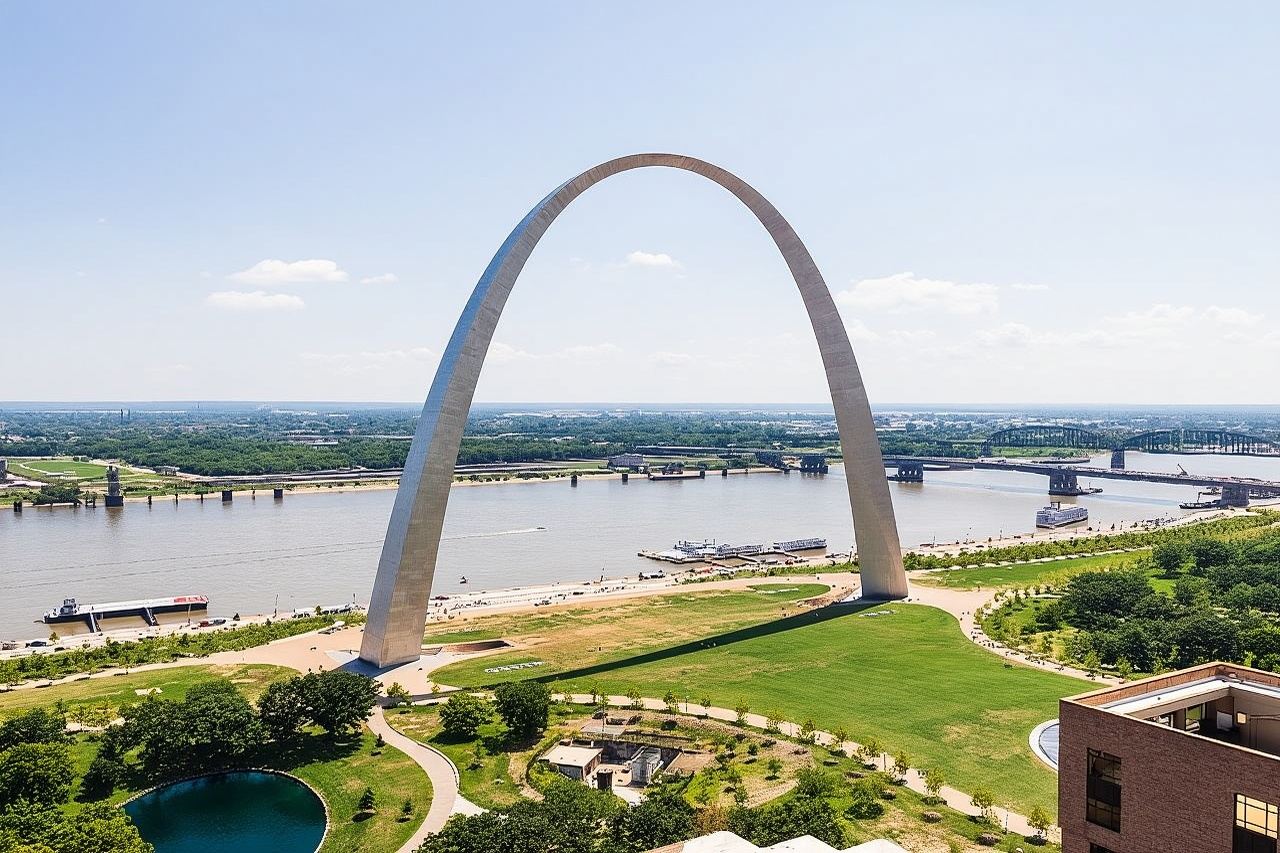 St Louis Arch and River Cruise Small Group Walking Tour
