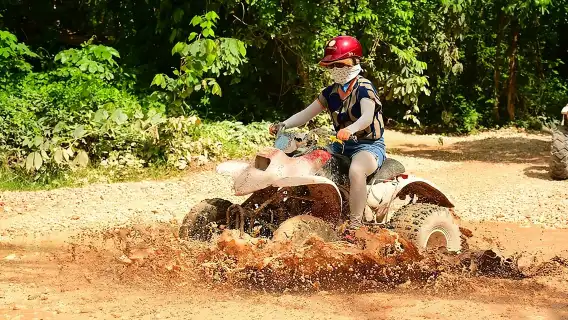 Cancun Best ATV Tour, Ziplines and Cenote Swim with Lunch