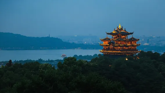 Tour privato di un giorno a Hangzhou: Lago dell'Ovest, Guozhuang, Sentiero del bambù Yunqi, Piantagione di tè Longjing, Qinghefang
