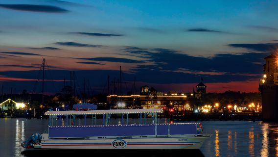 St Augustine: crociera al tramonto con champagne con opzione Nights of Lights