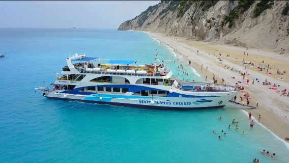Nydri: Pelayaran Perahu Sehari Penuh di Kepulauan Ionia dengan Perhentian Berenang