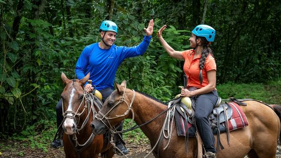 Zipline, Rappel and Horseback Riding Adventure Tour in La Fortuna