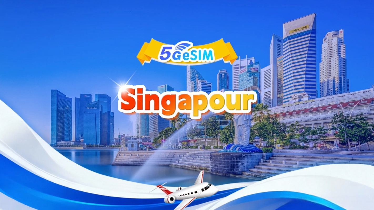Singapour | eSIM 5G | Forfait journalier/Forfait data | Système 24 heures | 1 à 30 jours | QR code